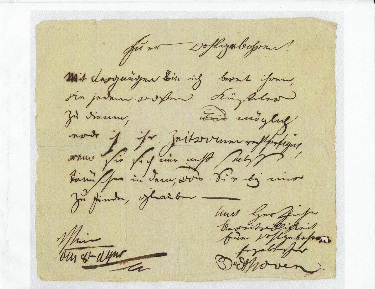 A stolen Beethoven letter and its connection to Beethoven’s grand ...