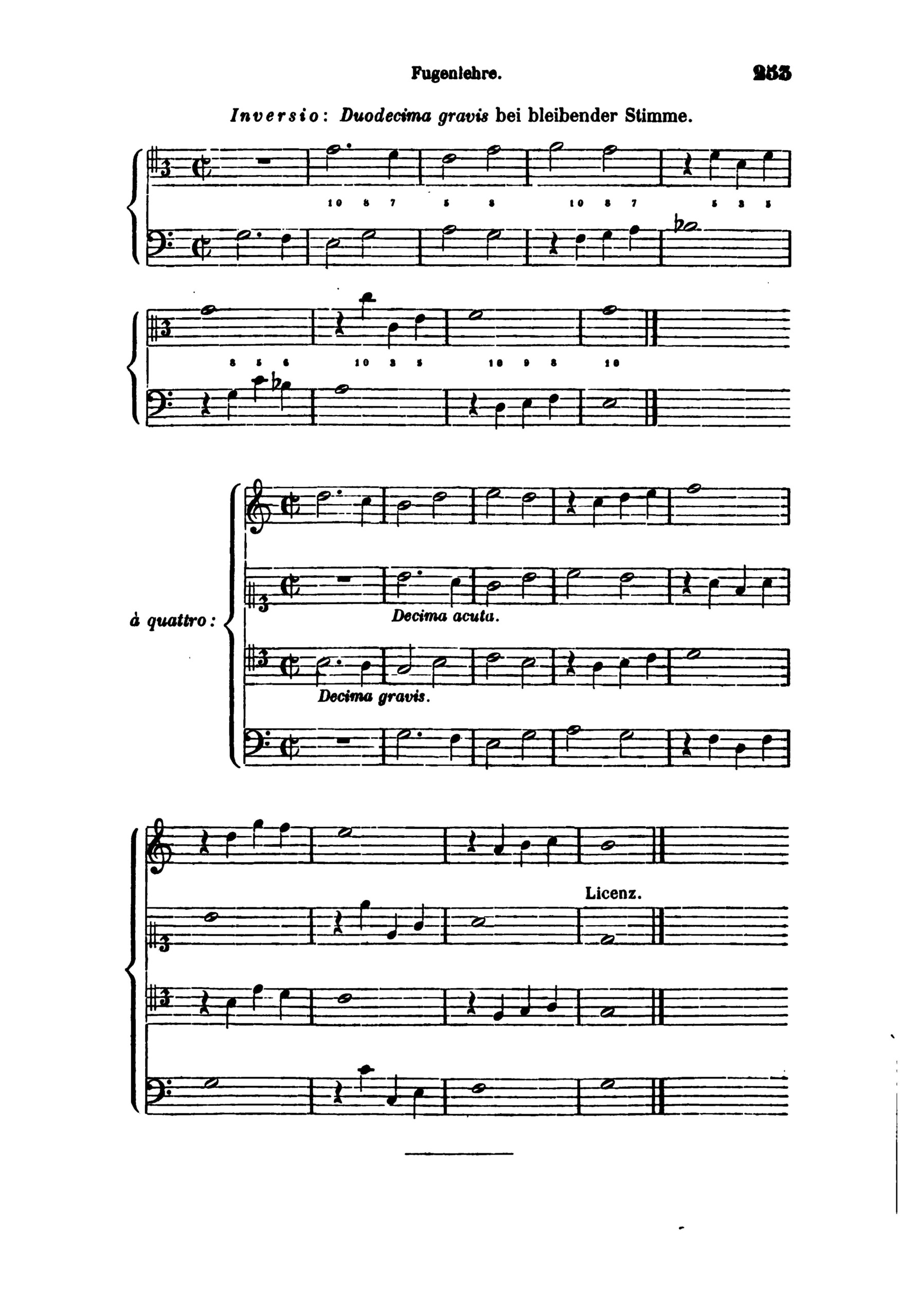 Studien im Generalbass, Contrapunkt und in der Compositionslehre6